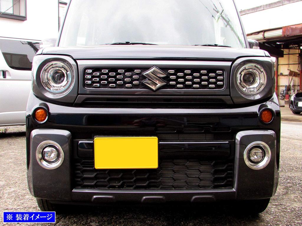 BRIGHTZ Chrome Fog Light Covers for Spacia Gear MK53S Compatible with MK and 53 Spacia Gear [FOG-COV-336] MK53, K53, (Product Code 35022)