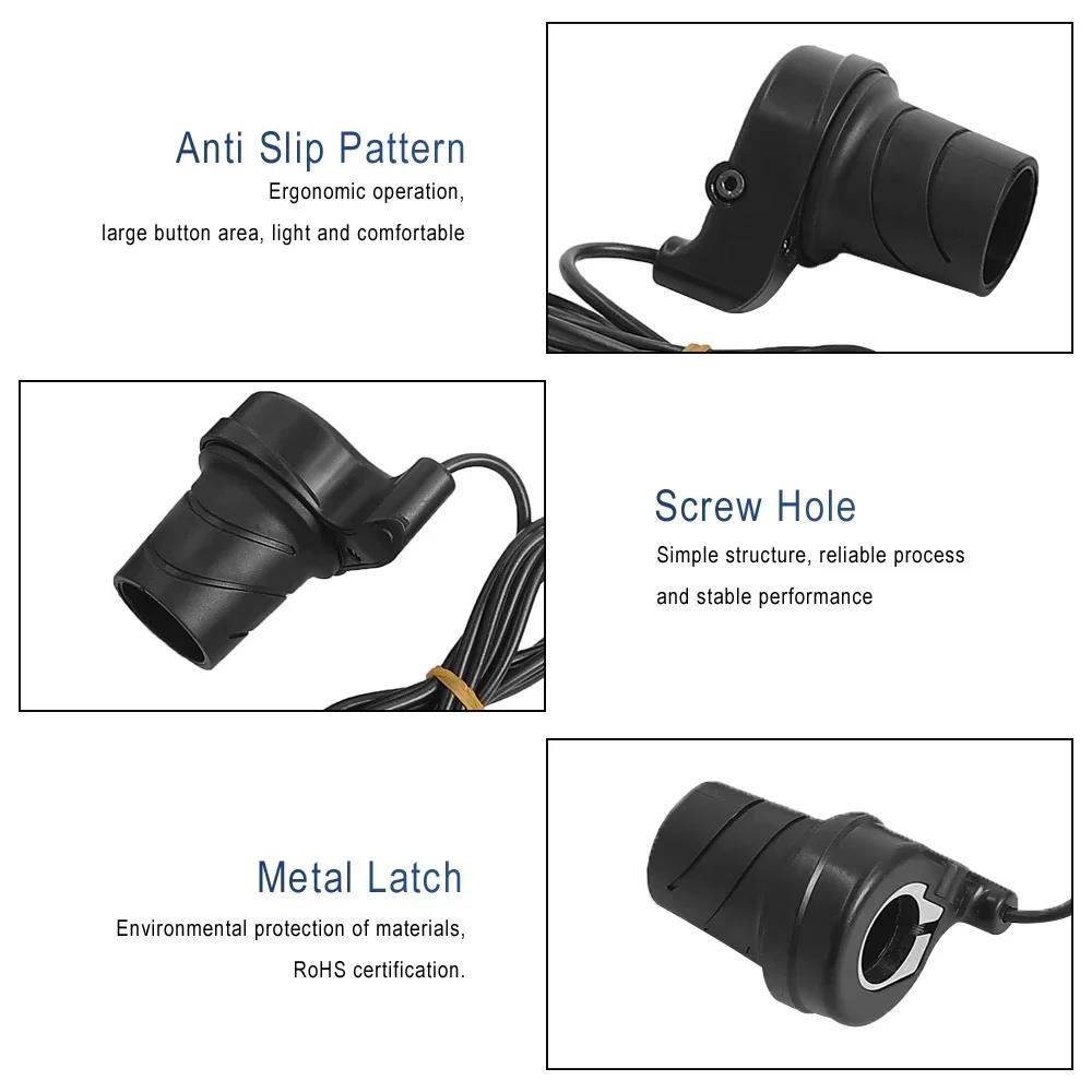 FT76X Mezzo Manubrio Acceleratore Impermeabile/Spina SM Parti Manubrio Sinistro/Destro per E-bike Mezzo Manopola a Girare Acceleratori Scooter Elettrico Bici 2