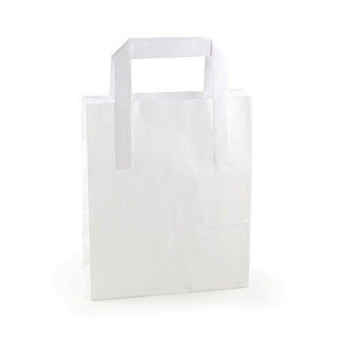 White SOS Carrier Bags 7x10x9 Inch 500 Pack