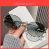 New Fashion Oval Metal Sunglasses For Men With Uv400 Protection Stylish Sun Shades For Travel And Parties