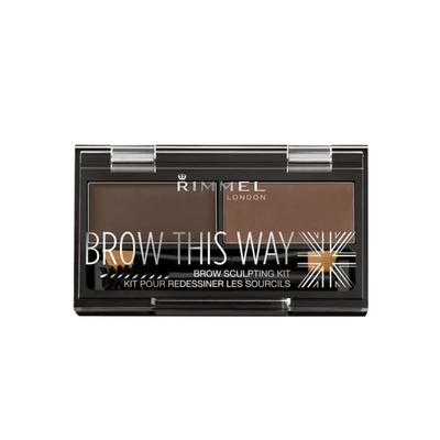 Kit de Escultura de Cejas Rimmel Brow This Way 003 Marrón Oscuro