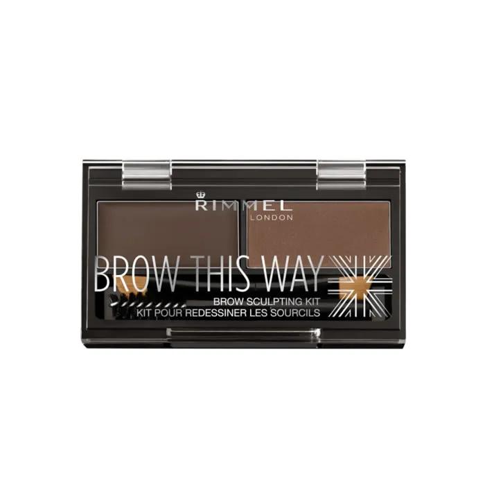 Набор для моделирования бровей Rimmel Brow This Way 003 Темно-коричневый