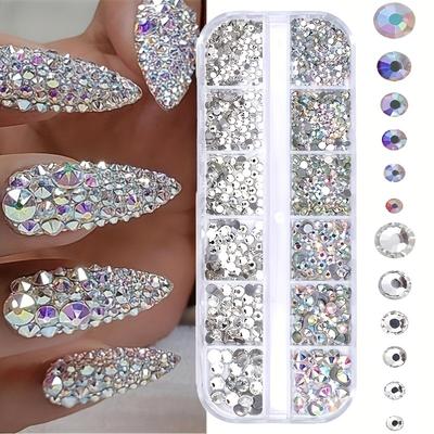 Damenmode Kristall AB Strasssteine ​​Nail Art Edelsteine, Nail Art Werkzeuge für Nägel, Basteln