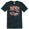 Camiseta Carro de Corrida Paisagem Montanha Gráfico Estilo Vintage Tee 76-80 chars