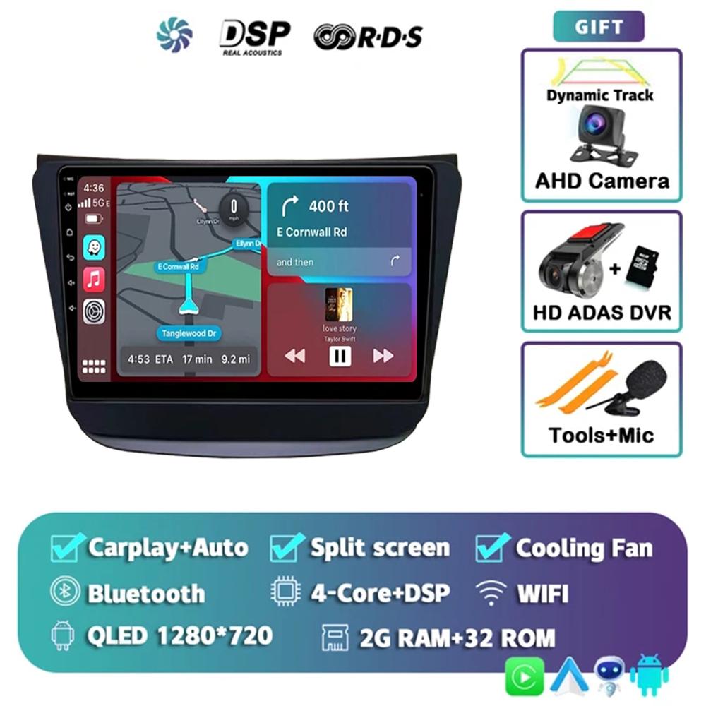 9 inches Android 14 Carplay Auto 4G+WiFi DSP For Suzuki WAGON R 2019+ Car Radio Multimedia Video Player GPS Head Unit Stereo BT