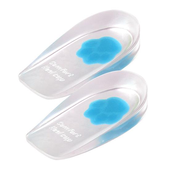 1 Pair Heel Pads Super Soft Wear Resistant Shock Absorption Comfortable Shoe Wedge Inserts Gel Heel Cups