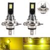 Headlights H4 LED DC 12V Fog Light Golden Yellow High Low Beam Car Accessories High Quality Material Brand New
