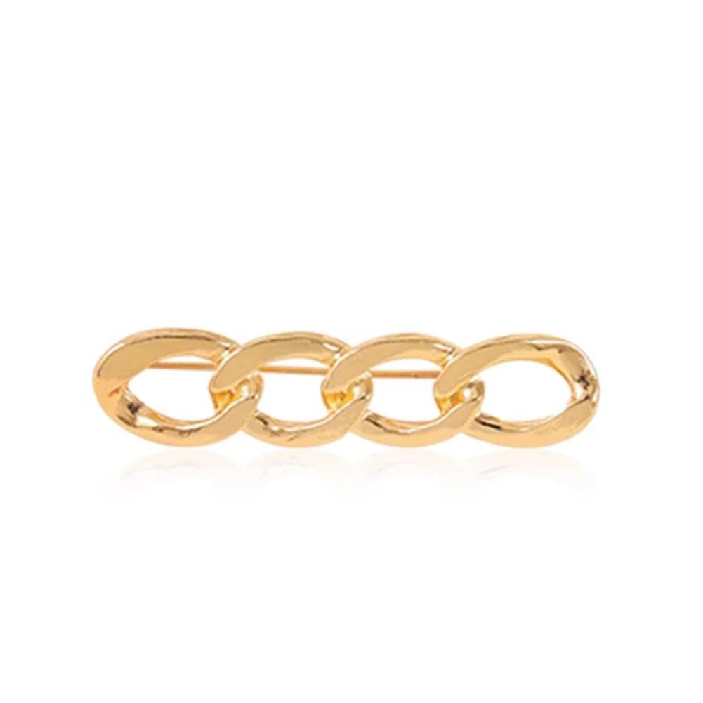 1/2Pcs Women's Clothing Brooch Set Smooth Chain Brooches for Women Lapel Pin Tightening Waist Pin Waist Buckle Diy Accessories