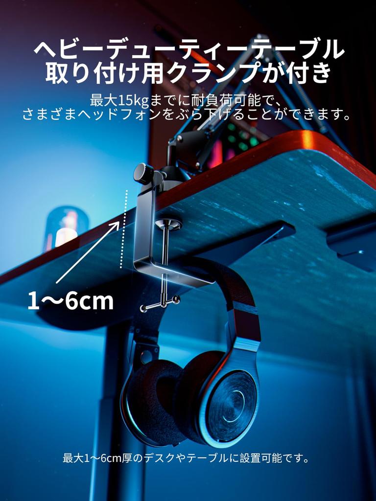 CACENCAN M06 Microphone Boom Arm Stand Load Capacity 1.8kg Includes Clip & Adapters Compatible with HyperX SoloCast QuadCast S AT2020 AT2035 SHURE