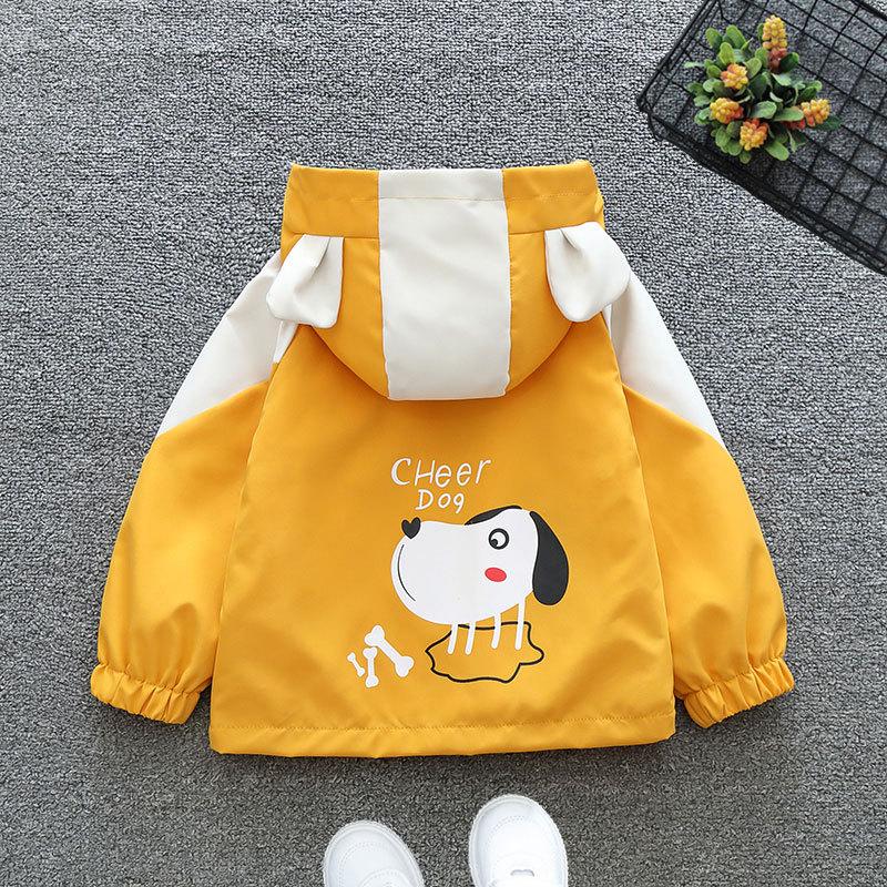 Cartoon Kapuzenoberteile Jungen und Mädchen Herbstjacke Frühling und Herbst Abschnitt der Kinder Herbst Dünne Jacke Kleines Baby