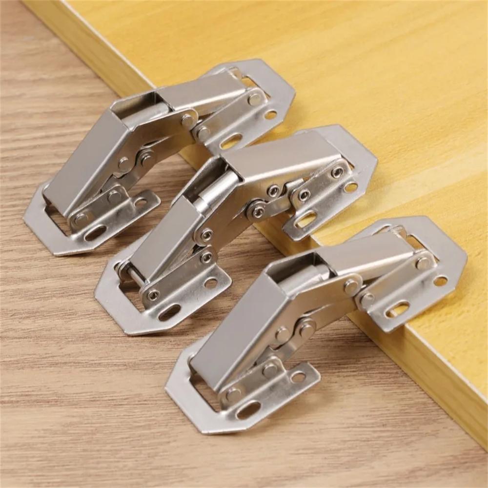 90 Degree Steel Cabinet Hinges No-Drilling HoleHydraulic Buffer Hinge Kitchen Cabinet Cupboard Hinges Furniture Hardware