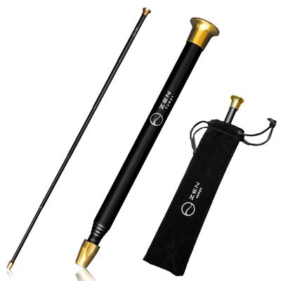 ZEN Camps Soufflet Allume-feu Soufflet Allume-feu Télescopique Étui de rangement compact Camping en plein air Feu de camp Barbecue Laiton