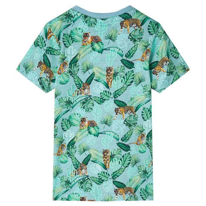 T-shirt pour enfants mélange vert clair 5 dimensions disponibles