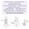 Brass Water Flow Sensor Hall Effect Flow Meter Liquid Flow Rate Sensor Brass Flow Switch Digital Monitoring Detector