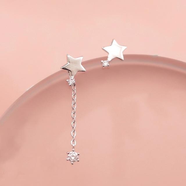 Mode Minimalistischen Lange Ohrring Silber Farbe Einfache Quaste Kette Aussage Ohrringe Frauen Korea Joker Ohr Linie Schmuck Geschenk