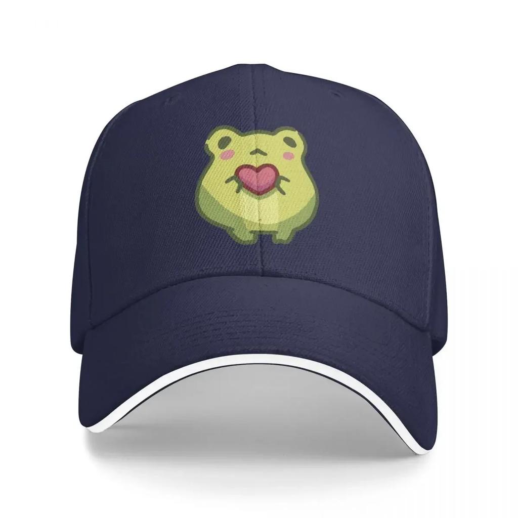 Cute frog with heart Baseball Cap Horse Hat Designer Uv Protection Solar Luxury man cap Womens s 2025 Mens