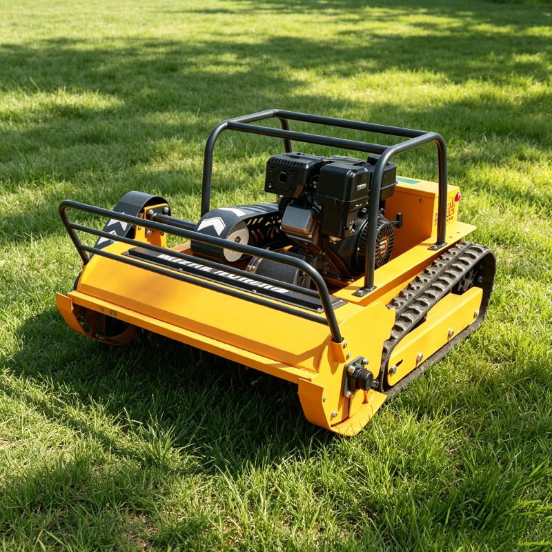 Compact CE EPA Crawler RC Lawn Mower CE EPA Gasoline Robot Grass Cutter Small Villa Garden Use