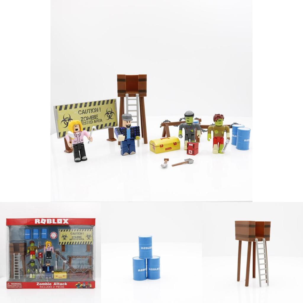 Premium Roblox Game Figma Zombie Raids Block Doll Mermaid Playset Action Figure Toy