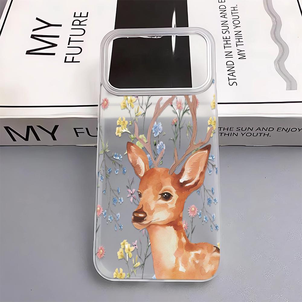 

Butterfly Knot Deer Phone Case For IPhone 17 Pro Max 17Air 11 13 12 14 15 16 Plus Case Soft Clear Silicone Cover Case iphone 15 ProMax