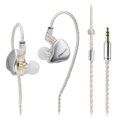 TinHiFi C1 Kabelgebundene Kopfhörer mit HiFi Kompatibel mit Musik und 10mm DLC Verbundstoff Dual-Magnetkreis Bequem für Ohne Mikrofon Sound, Gaming,