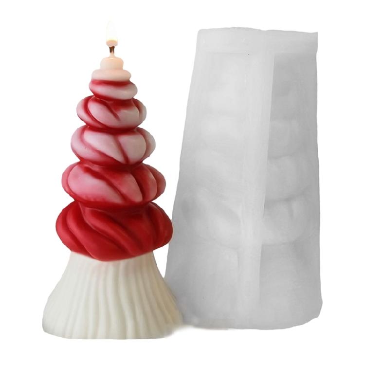 Silicone Molds Ornament Mold Christmas Tree Shape Silicone Candle Molds Candle Making Supply Silicone Texture for Candle