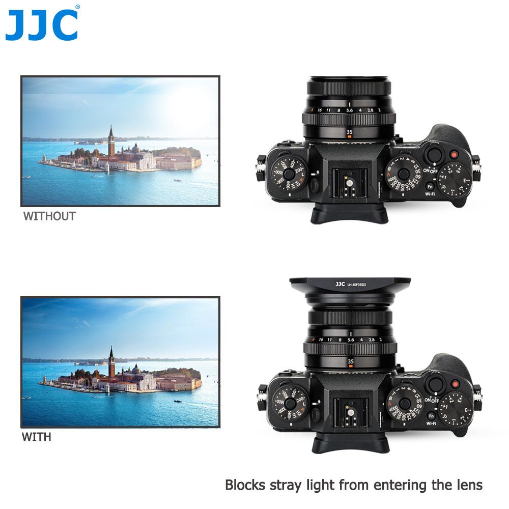 JJC LH-XF35-2 Metal Square Lens Hood for Fuji Fujifilm Fujinon XC 35mm F2&XF 23mm / 35mm F2 R WR Lens On XPro3 XT4 XT3 XT30 XT20