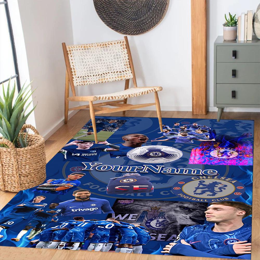 Chelsea Personalized Text Floor Mat Suitable for Study Room Living Rooms Bedrooms Foyer Antislip Carpet Decorate Offices Spiritual Gift