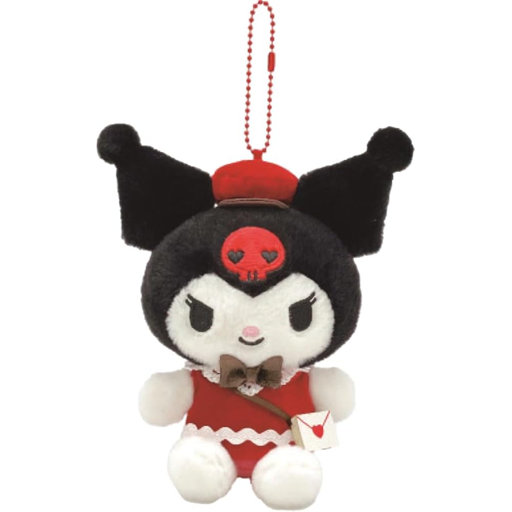Nakajima Corporation Lovely Love Letter Kuromi Mascot Plush Toy 219732-25