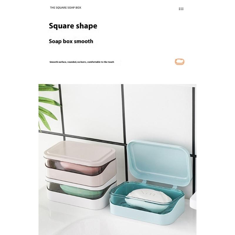 Kompakter, versiegelter Seifenbehälter für Fitnessstudio-Besucher, wasserdichte Kunststoff-Aufbewahrungsbox mit Belüftungslöchern