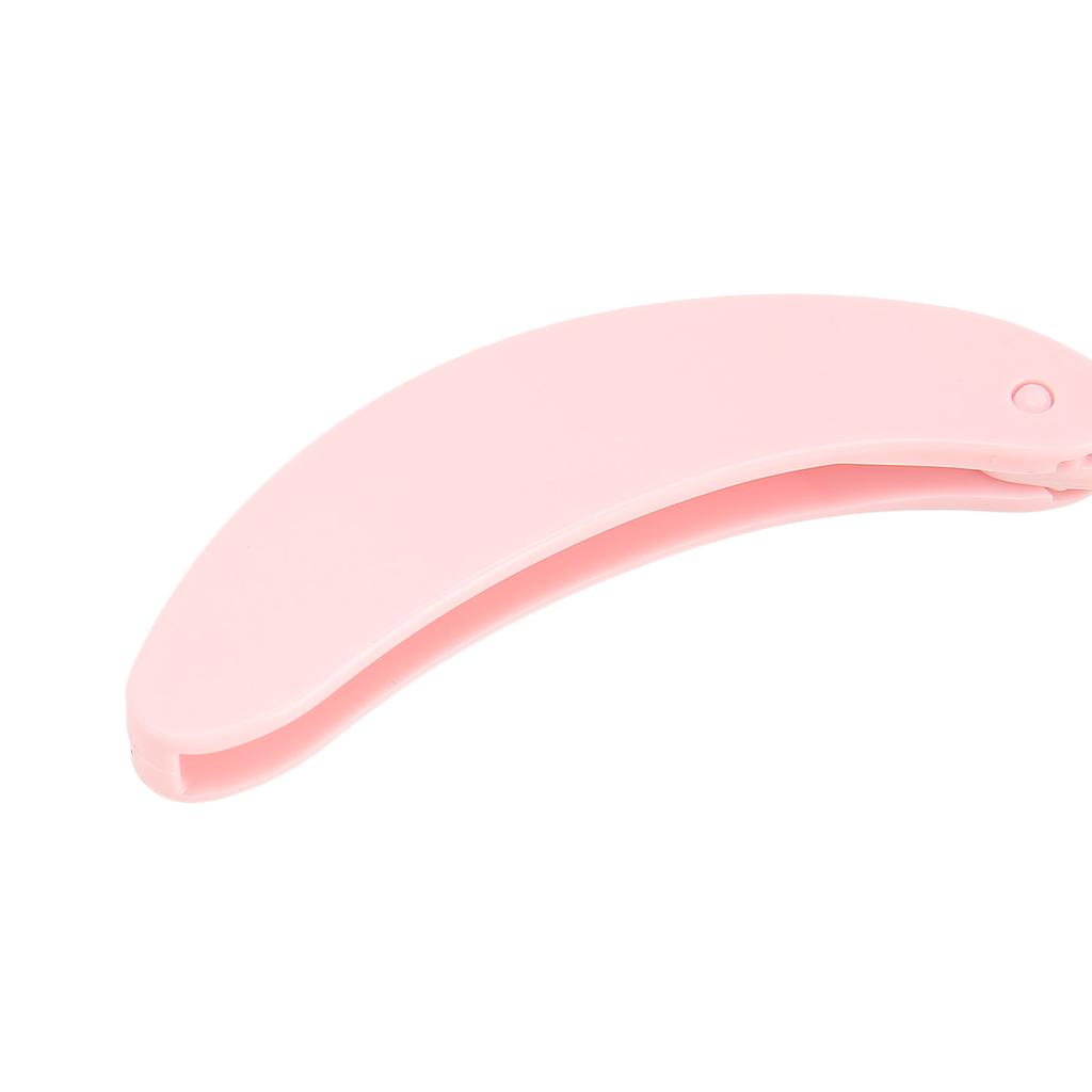 5 sztuk Zakrzywiony Uchwyt Grzebień do Rzęs Stal Nierdzewna Składany Grzebień z Ząbkami do Rzęs Narzędzie do Makijażu Różowy