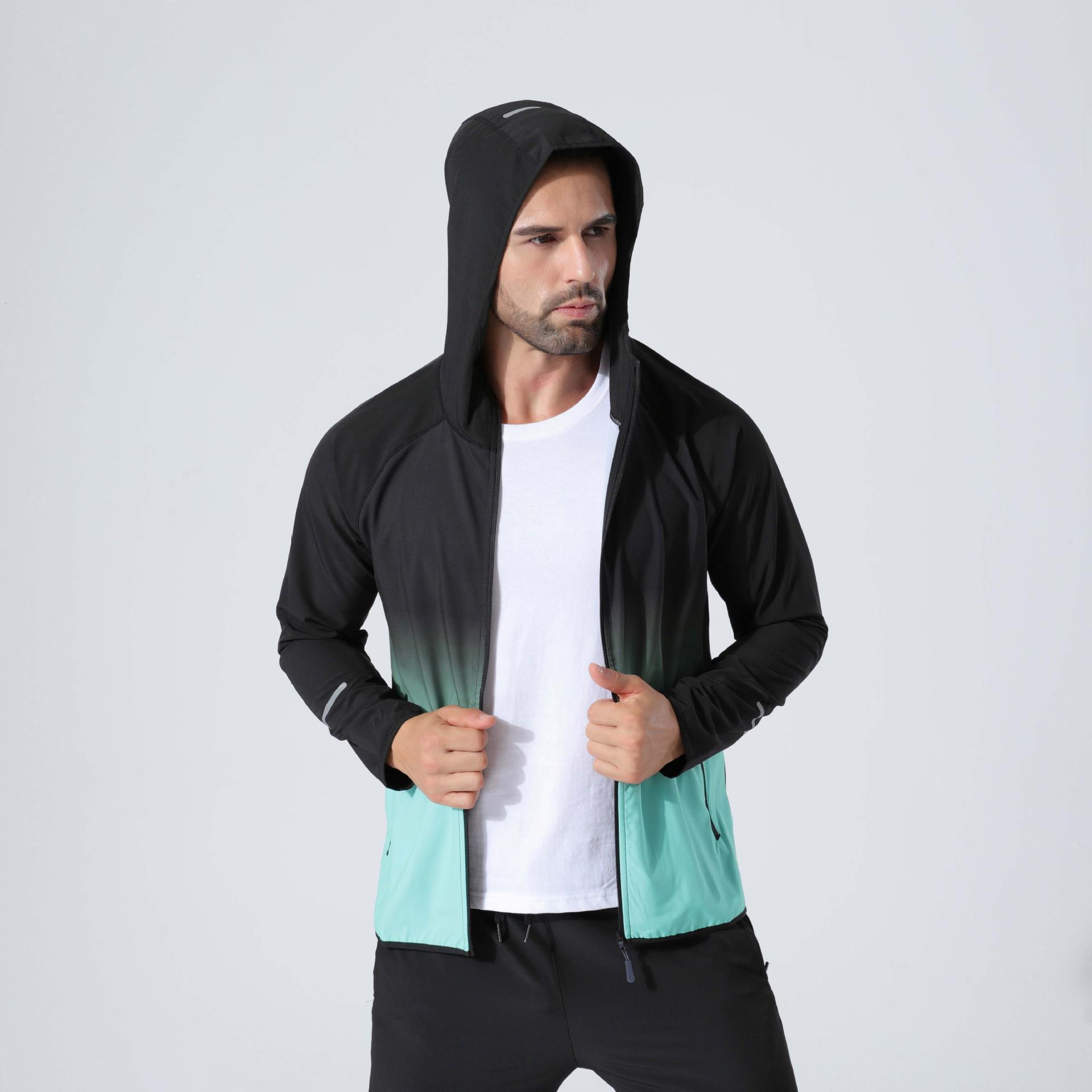 

Chic Autumn Gradient Sport Jacket 2XL