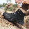 Outdoor Waterproof Hiking Shoes for Men  Leather Walking Sneakers Anti-Slip Climbing Trekking Shoes Comfortable Man Work Boots
