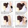 MISS WIG 76,2 cm lange, gewellte, geschichtete Pferdeschwanz-Haarteil-Perücke aus synthetischem, flexiblem Pferdeschwanz für Damen im Alltag