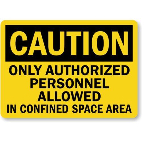 

Authorized Personnel Caution Aluminum Weatherproof Sign pAluminum 20x30cm（7.8x11.8inch）