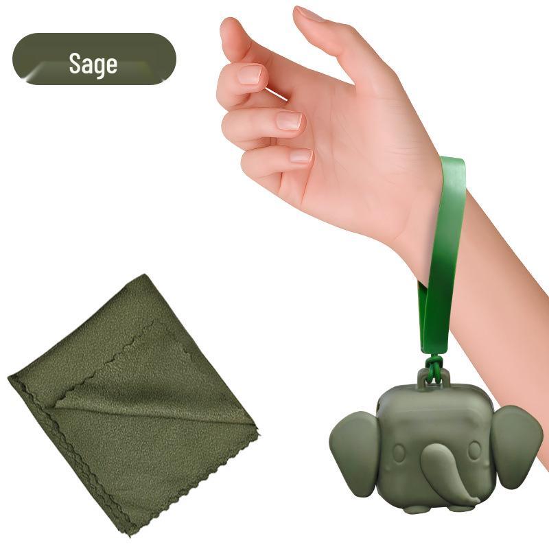 Quick-Dry Silicone Wristband Towel: Portable, Absorbent, and Ideal for Sports, Travel, or Outdoor Use.