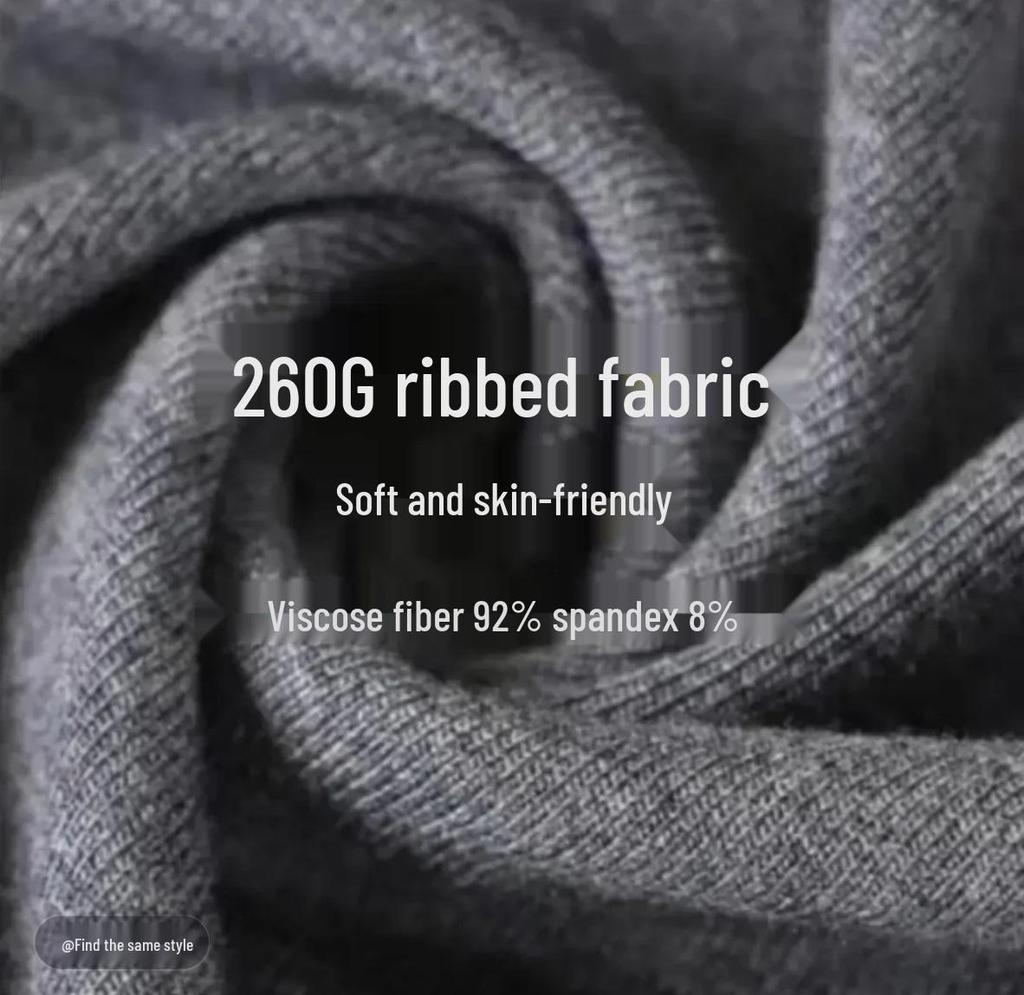 Dámské letní žebrované bodycon tričko s U výstřihem