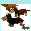 Cute And Cuddly Shorthair Dachshund Plush Toy Available In 3 Colors!" Characters)