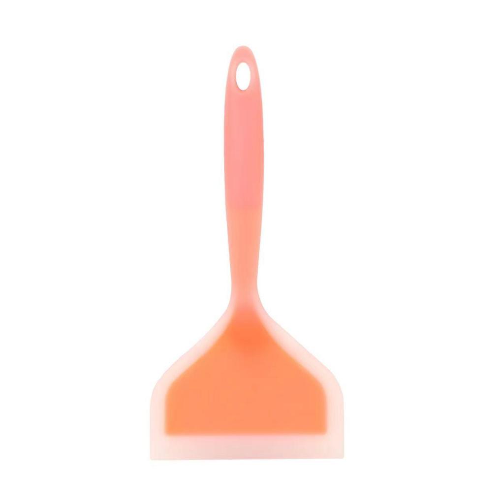 Semi-Transparent Tamagoyaki Silicone Spatula - Two-Tone Wide Mouth Frying Utensil