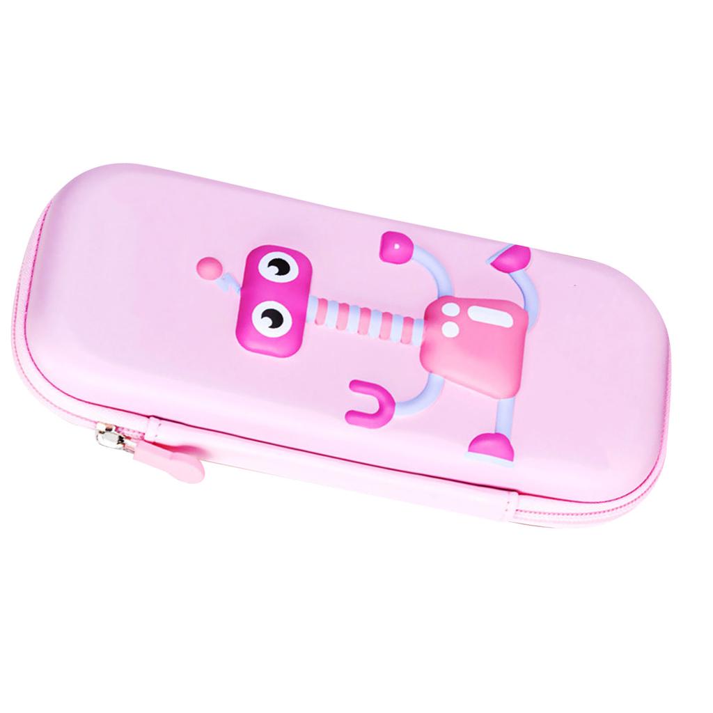 3D Robot Pencil Case Kids Cartoon Pencil Box EVA Large Capacity Pen Holder Portable Pencil Pouch for