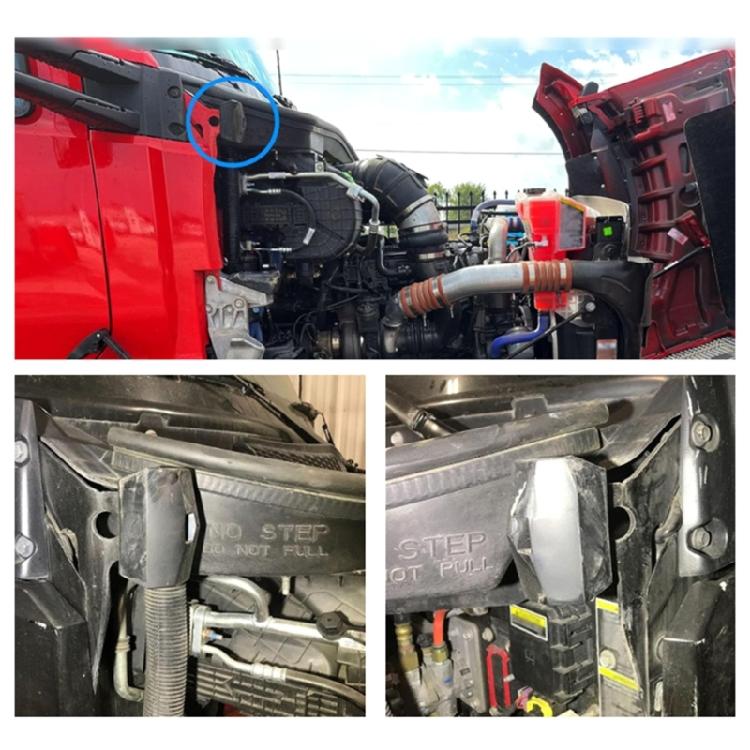 Heavy Duty Hood Latches Bumpers Support Suitable for 579 T680 T880 L85-6082 M75682 Commercial Vehicles Easy Installation