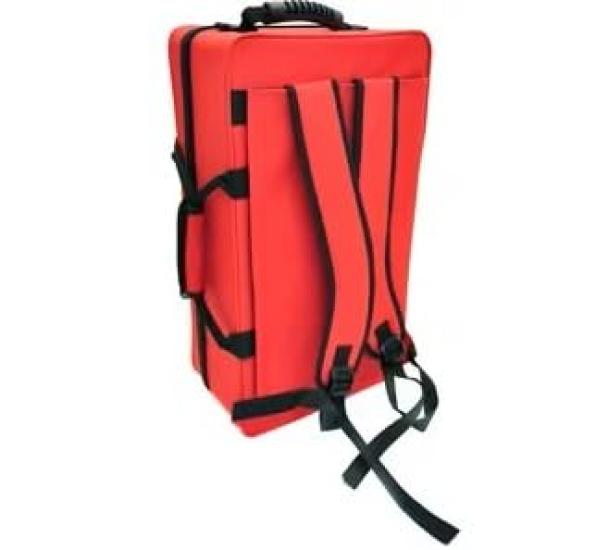 PLAYTECH Double Case for Can Hold 2 Red Trumpet, Semi-hard Type, Mouthpieces,