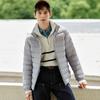 Down Jacket Men Three-Proof Lightweight Short Jacket Winter Warm Solid Color Versatile Collar Top