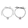 Simple Thin Rope Necklace Metal Flower Pendant Choker Fashionable Statement Neck Jewelry Perfect for Fashionable Lover