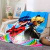 Miraculous Adventures Flannel Blanket Super Soft Warm Cozy Blanket For Sofa Bed Office Travel Allseason Home Decor Gift