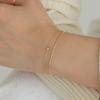 LUNNE 14k One Point Mini Ball Bracelet (14k Gold) #BR05