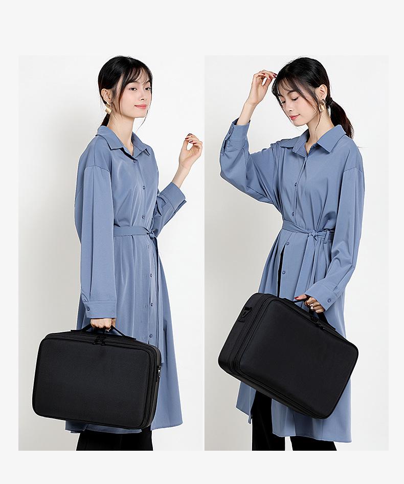 Large Capacity Portable Tattoo Nail Art Makeup Cosmetic Tool Bag