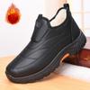 Men's casual cotton boots in winter with plush cotton shoes and plush thickened warm dad shoes