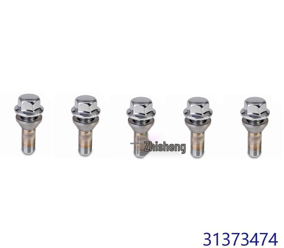 Compatible Tire Bolts for Volvo S40/XC60 - Part Numbers: 31200241, 31373474