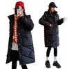 Spot New Simple Cotton-padded Clothes Women's Medium and Long Over-knee Removable Hat Cotton-padded Jacket Bread Cotton-padded Clothes