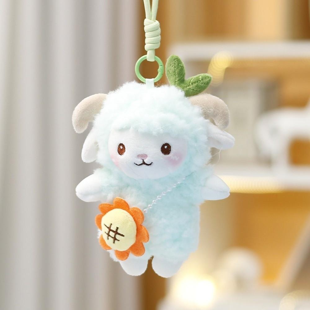 Sheep Mini Sheep Plush Keychain Cartoon Soft Lamb Doll Ornament Sheep Plush Pendant Kids Gift